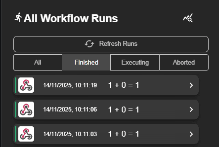 Ejecución en Shuffle